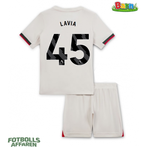 Chelsea Romeo Lavia #45 Bortaställ Barn 2025-26 Kortärmad (+ Korta byxor)